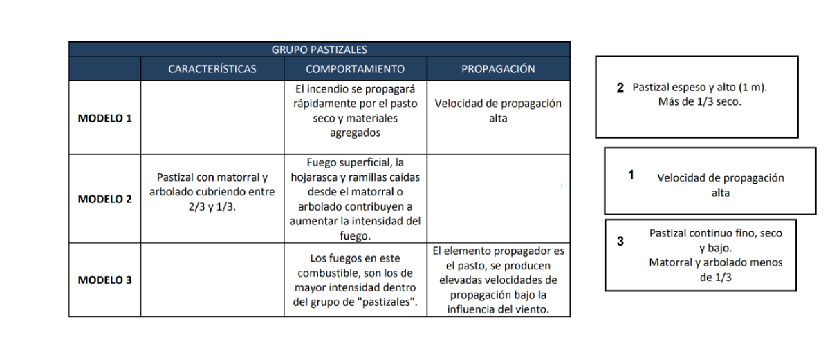 Tabla 1 grupo Pastizales Tabla a completar del grupo Pastizales